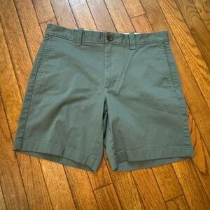 J. Crew Olive Flat Front Shorts